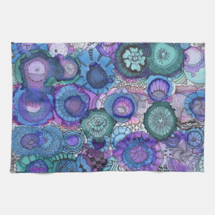 Blues Küchentücher