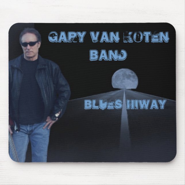 Blues-Landstraßen-Mausunterlage Mousepad (Vorne)