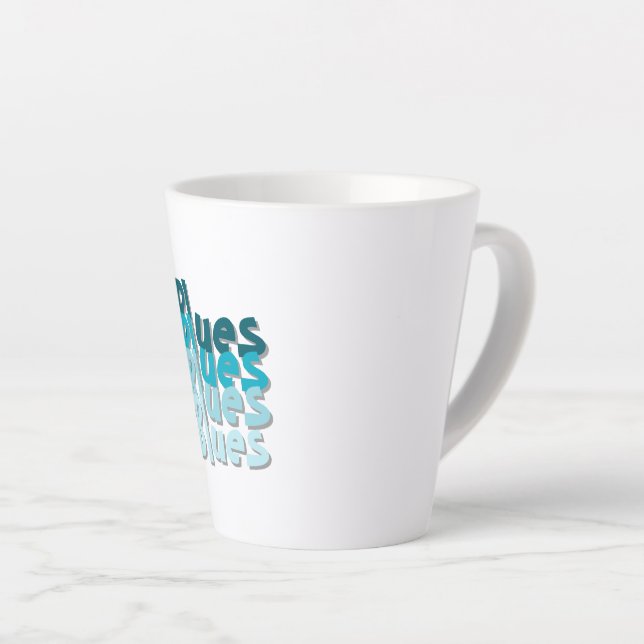 Blues Latte Tasse (Rechte Ecke)