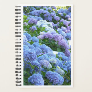 Blues Muse Hydrangeas Spiral Notebook Planer