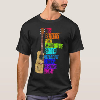 Blues Music Band Vintage Gitarrenlehrerin Blues 1 T-Shirt