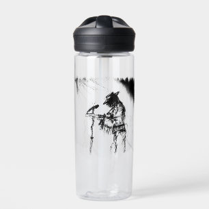 Blues Music Guitar Player und Band auf Bühne Trinkflasche