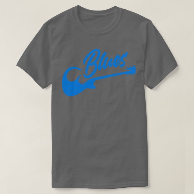 Blues Music Guitar T-Shirt (Design vorne)