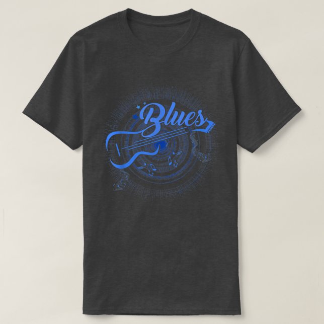 Blues Music Musician Gitarre Player Funny Gifts T- T-Shirt (Design vorne)