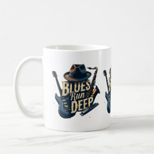 Blues Music Retro Aesthetic Vintag Jazz Kaffeetasse