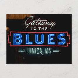 Blues Music Sign Tunica Mississippi Postkarte