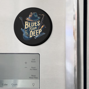 Blues-Musik Retro-Ästhetik Vintage-Jazz Magnet