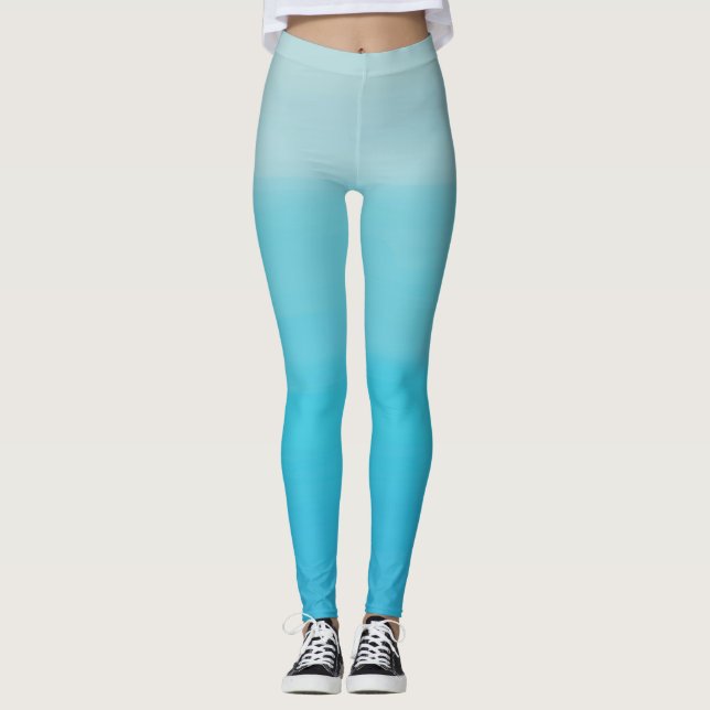 Blues ombre Leggings (Vorderseite)