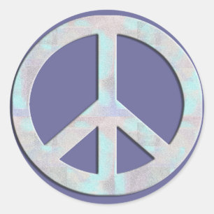 Blues Peace Sign Sticker