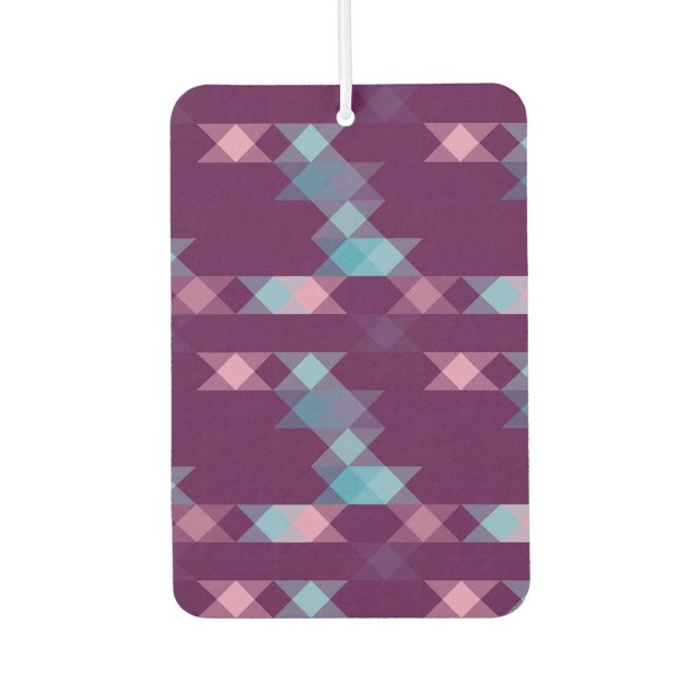 blues, pinks and purple geometric autolufterfrischer (Vorderseite)