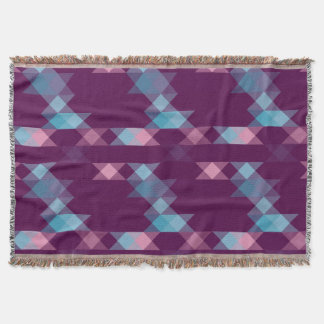 blues, pinks and purple geometric decke