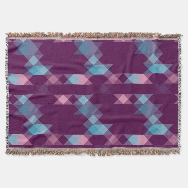 blues, pinks and purple geometric decke (Vorderseite)