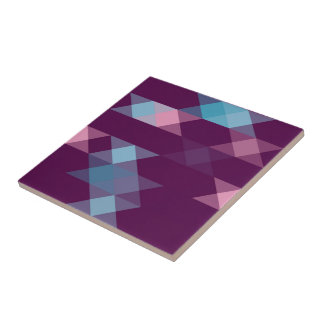 blues, pinks and purple geometric fliese