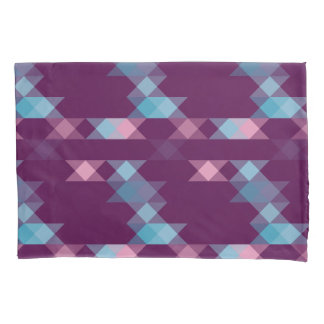 blues, pinks and purple geometric kissenbezug