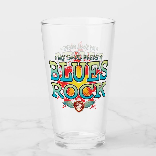 Blues Rock Soul Glass Tumbler (Vorderseite)