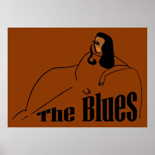 Blues Sängerin Poster (Vorne)