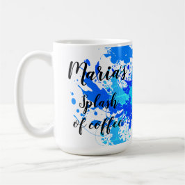 Blues Shades Colors im Stilstil Kaffeetasse