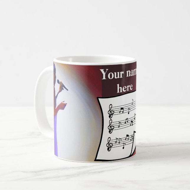 Blues Singer Kaffeetasse (Vorderseite Links)