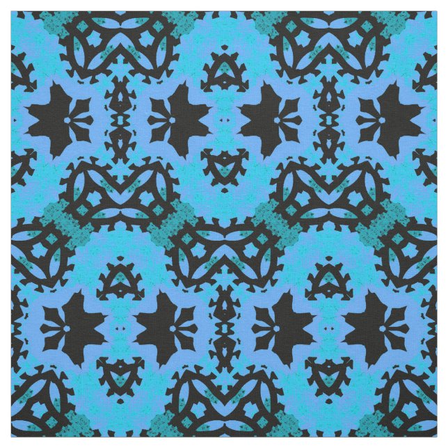 Blues Stoff (Muster)