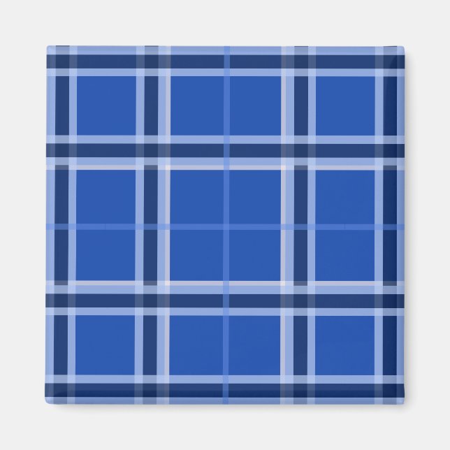 Blues Tartan Magnet (Vorne)