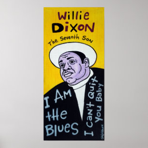 Blues-Volkskunst-Plakat Willie Dixon Poster