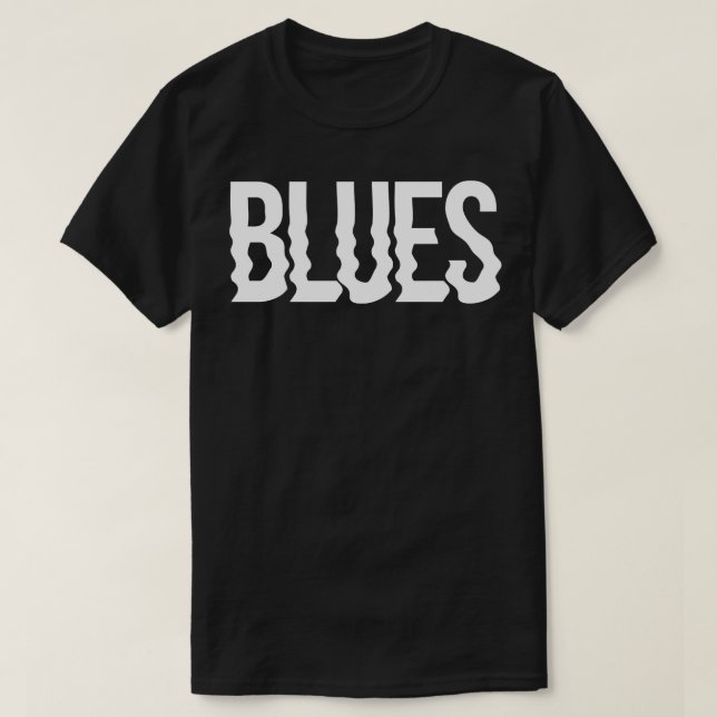 Blues Wavy T-Shirt (Design vorne)