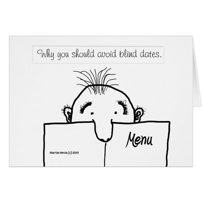 Blues zum blinden Datum - Karte (Vorderseite (Horizontal))