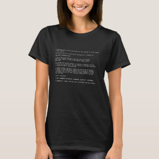 Bluescreen - Funny Computer Bluescreen T-Shirt