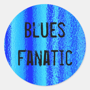 Bluesfanatikeraufkleber Runder Aufkleber