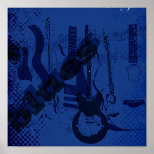 Bluesgitarre Poster