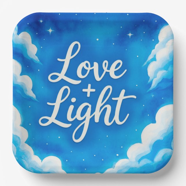 BlueSkys Pappteller (Vorderseite)