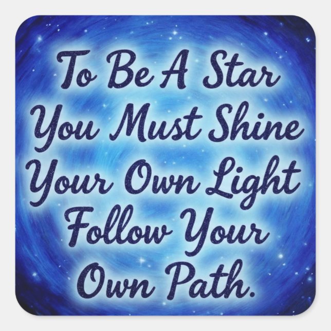 BlueSkys Quadratischer Aufkleber (Vorderseite)