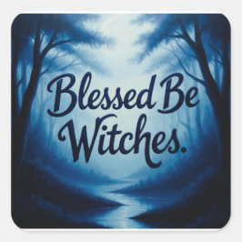 BlueSkys Quadratischer Aufkleber