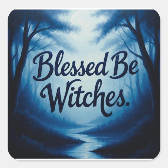 BlueSkys Quadratischer Aufkleber (Vorderseite)