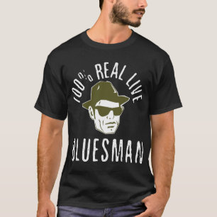 Bluesman-Dunkelheits-Shirt 100% T-Shirt