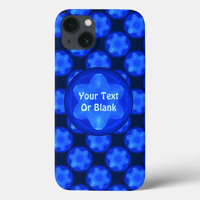 Bluestar Fractal Case-Mate iPhone Hülle (Rückseite)