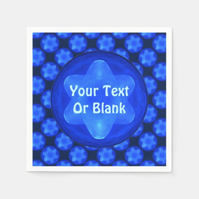 Bluestar Fractal Serviette (Vorderseite)