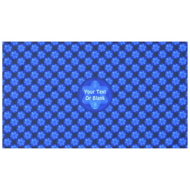 Bluestar Fractal Tischdecke (Vorderseite (Horizontal))