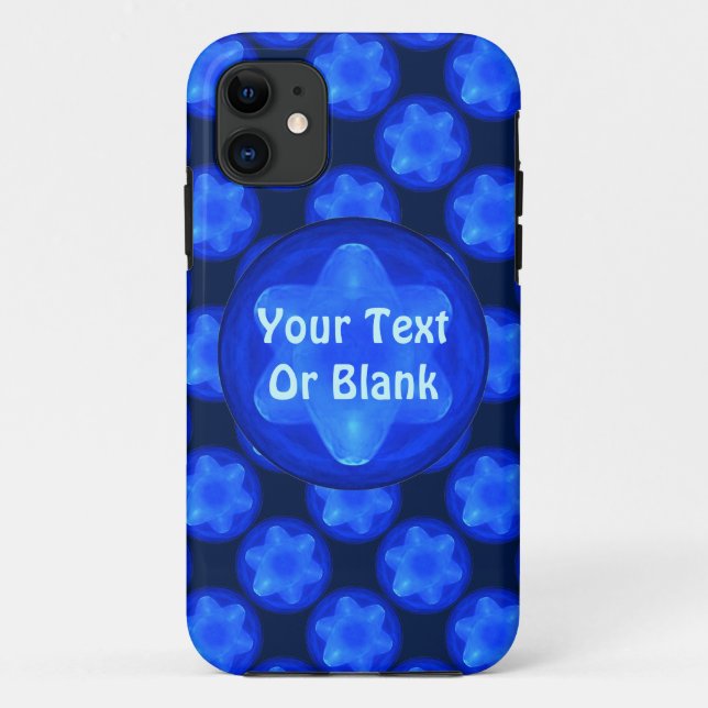 Bluestar-Fraktal Case-Mate iPhone Hülle (Rückseite)