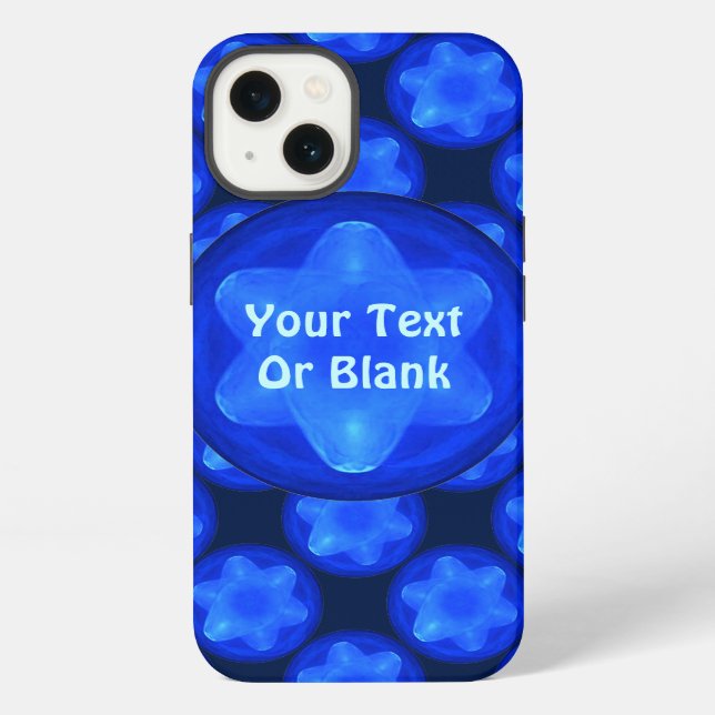 Bluestar-Fraktal iPhone Hülle (Rückseite)