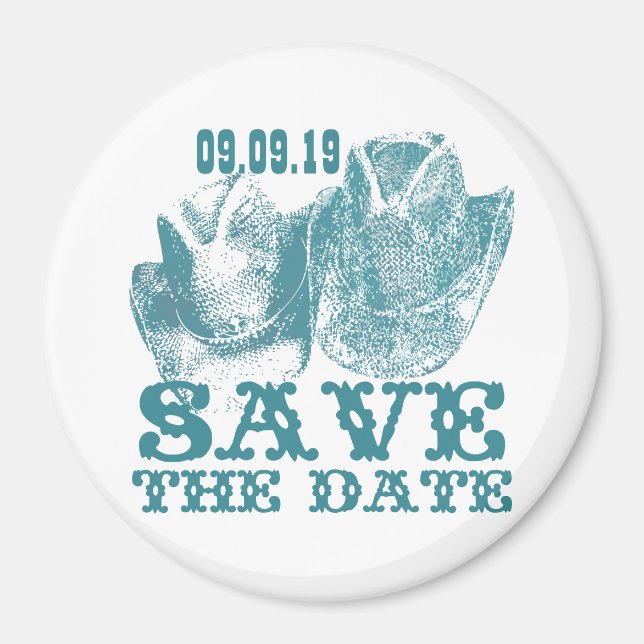 Bluestone Aquamariner Western Reitfarm Magnet (Vorne)