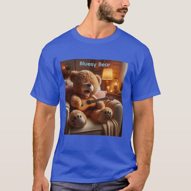 Bluesy Bear  T-Shirt (Vorderseite)