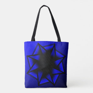Bluesy Blue Gradient Star Bow
