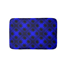 Bluesy Blue Gradient Star Bow Badematte