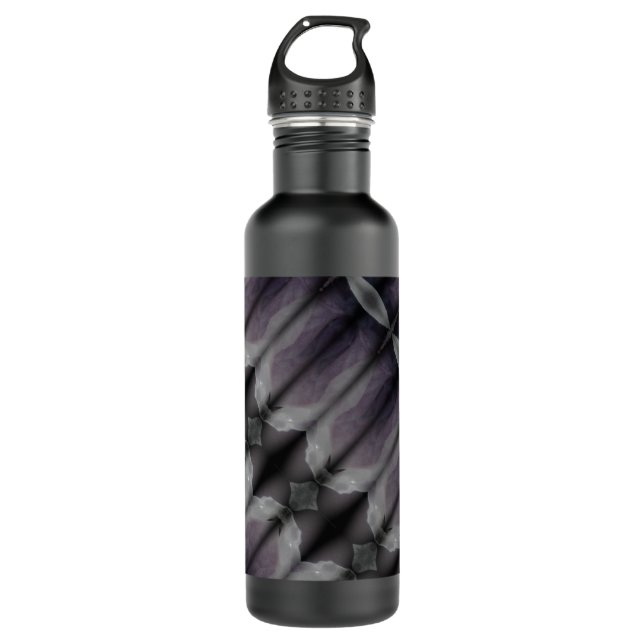 Bluesy Ikat Fog Edelstahlflasche (Vorderseite)