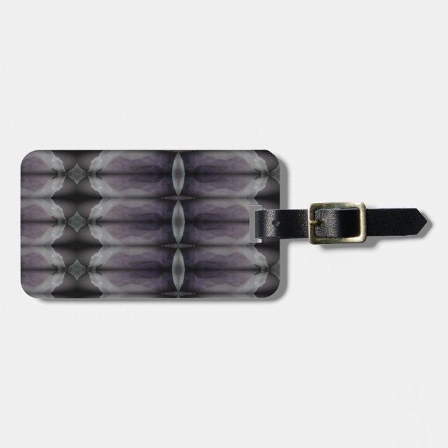 Bluesy Ikat Fog Gepäckanhänger (Vorderseite horizontal)
