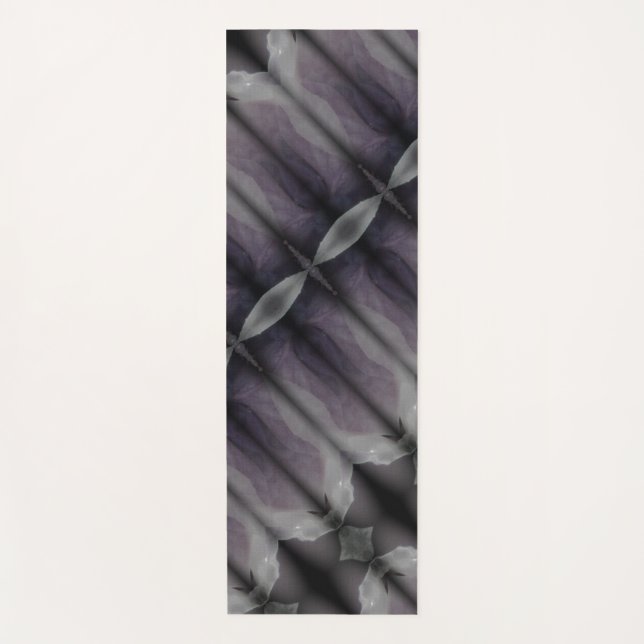 Bluesy Ikat Fog Yogamatte (Vorderseite)