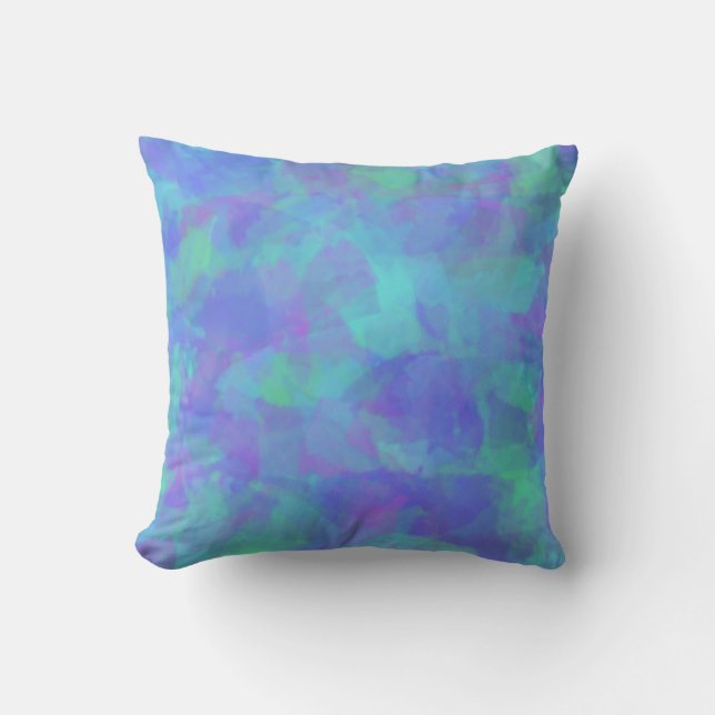 Bluesy Purples Throw Kissen (Vorderseite)