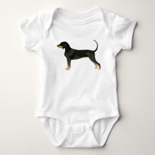 Bluetick Coonhound Basic Brettdesign individuell a Baby Strampler