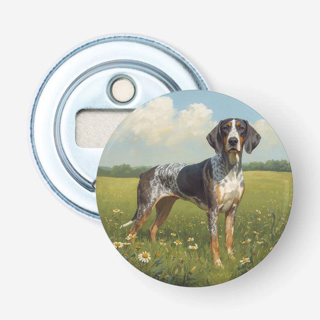 Bluetick Coonhound Flaschenöffner (Vorderseite)